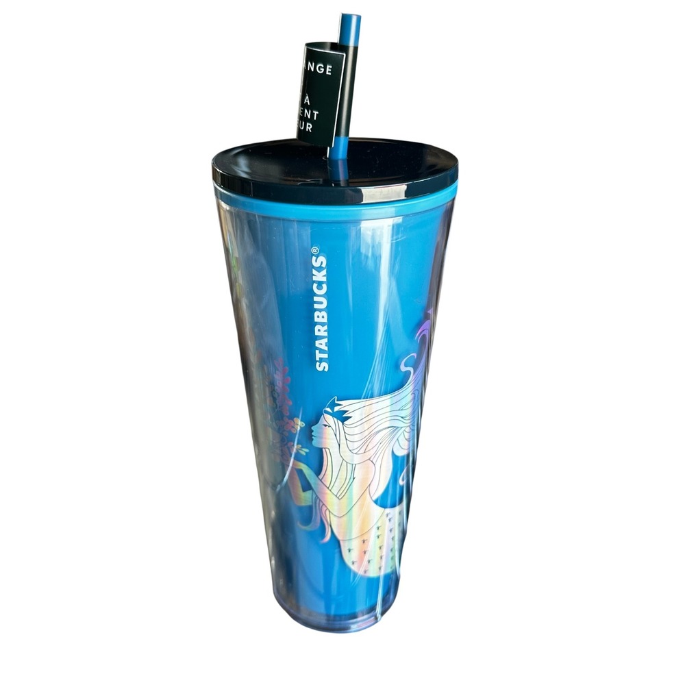Starbucks Mermaid Tumbler 2021 Holiday Color Changing Venti Siren Blue